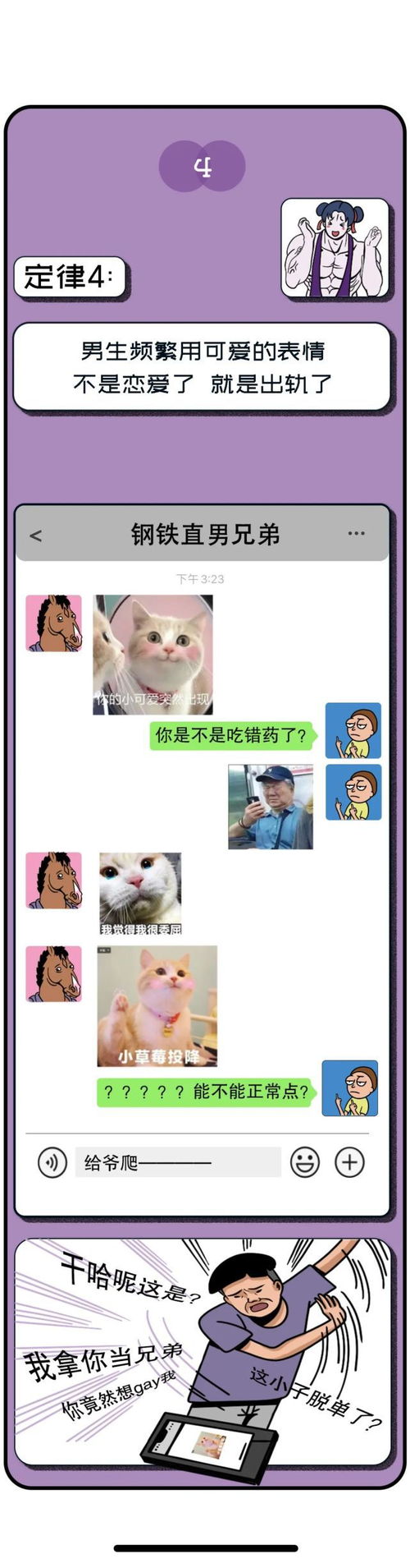 男生微信发这个表情包,大概率是出轨了