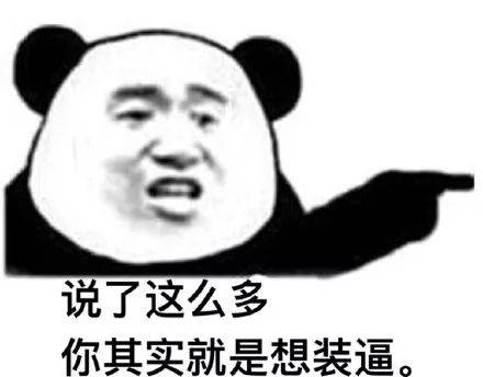 熊猫头表情包i一群神经病越说越带劲