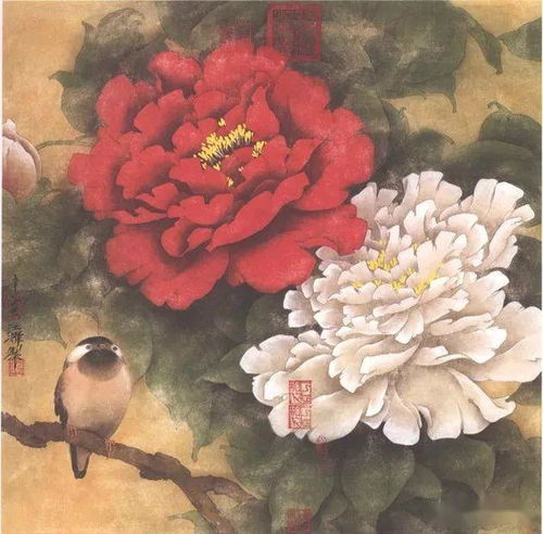 花开富贵工笔牡丹临习范本选页欣赏