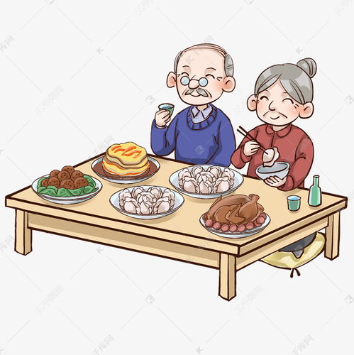 表情冬至吃饺子老年人版本素材图片免费下载千库网表情