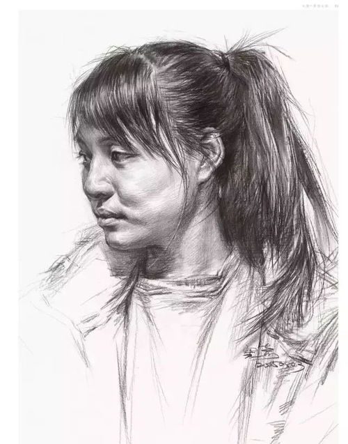 美术生收藏一大波女青年素描头像