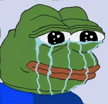 超火的悲伤蛙表情包,满脸的委屈,又丧又萌的表情包不来看看