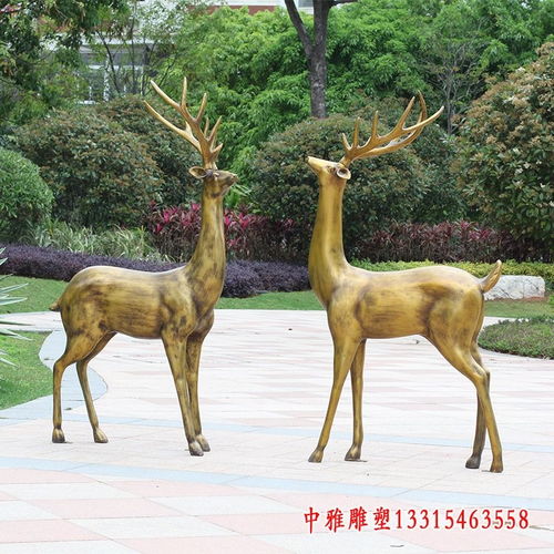 铸造小鹿铜雕内江铸铜雕塑鹿订制