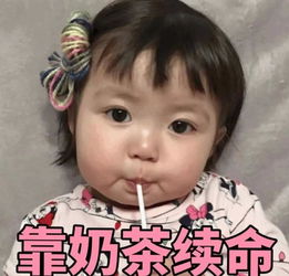 套路表情包你一点都不胖,快喝点奶茶吧