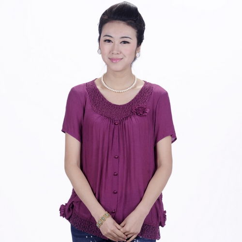 2012新款中老年人夏装服装t恤中年女装妈妈堆糖,美图壁纸兴趣社区