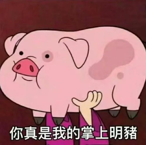 猪吃饱打嗝满足表情包