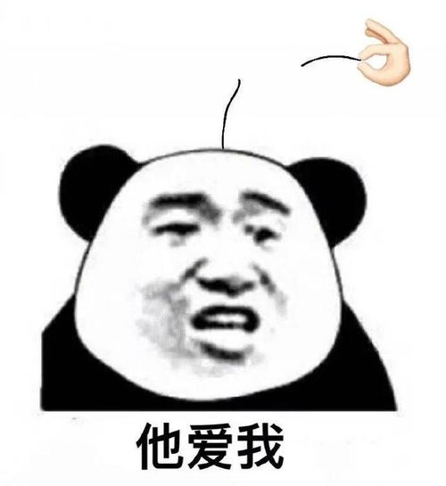 熊猫头拔头发表情包他不爱我他爱我