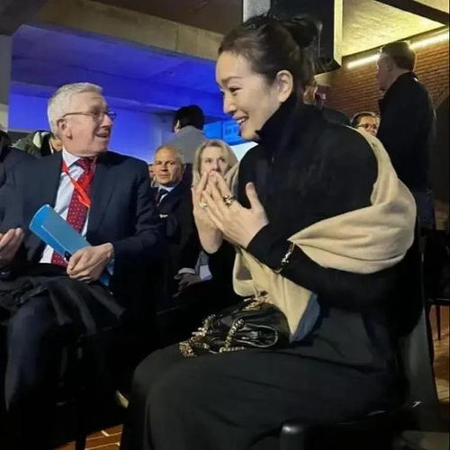 真牛巩俐夫妇随法国总统访华,一天换了三套服装,气场力压黄渤