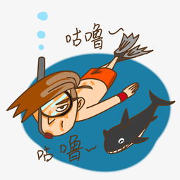 夏季卡通男孩表情包咕噜图片素材其他格式下载卡通手绘边框大全