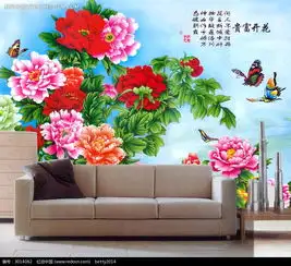 花开富贵牡丹花背景墙图片免费下载编号3014062红动网