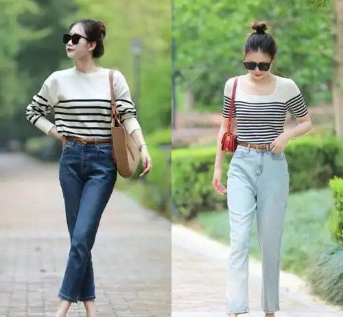 奶奶衫九分裤才是最适合中年女人的打扮优雅随性有气质