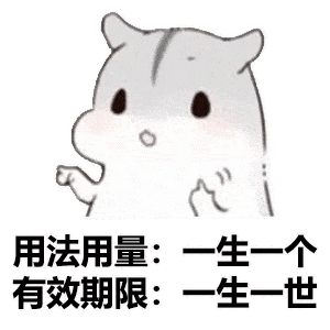 小仓鼠表情包女朋友使用说明书,男生必看