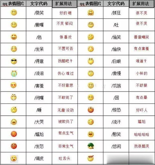 微信表情包解释大全意思代码