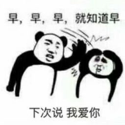 撩人表情包就知道说早早早,下次说我爱你