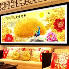 大妈头像花开富贵图片黄金