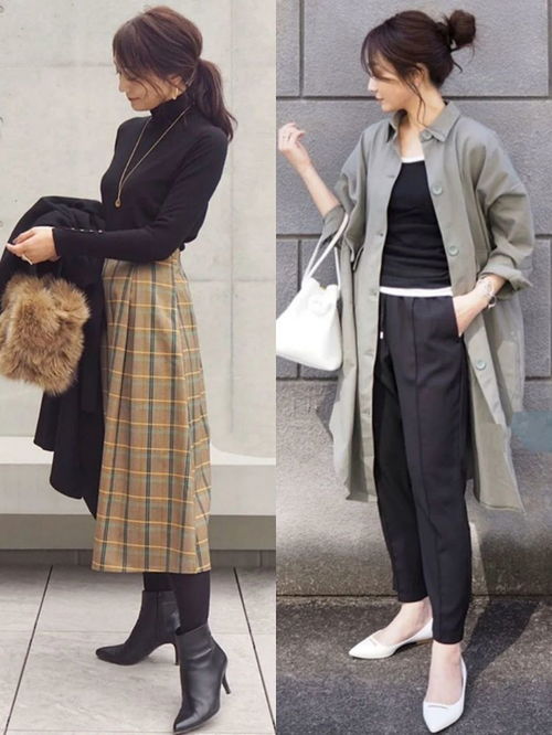 40岁女人穿衣要做减法,日本素人博主私服示范,每套都简约优雅