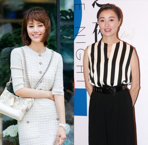 四五十岁女人,少穿t恤配牛仔,学袁泉吴越这样穿,时尚显高级