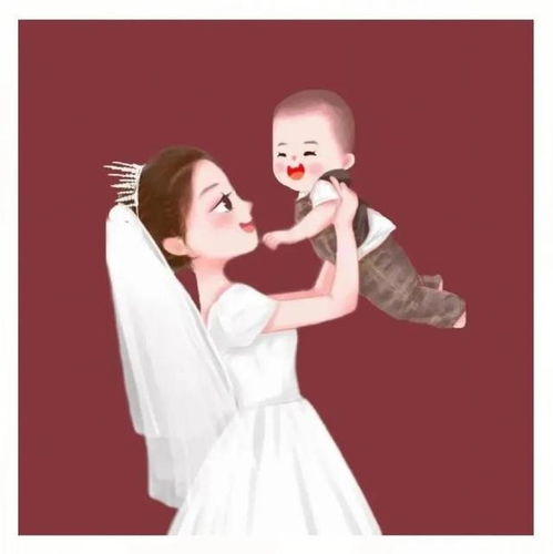 妈妈带娃卡通头像