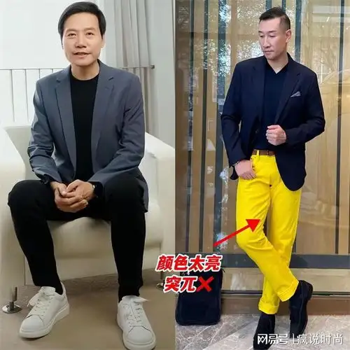 四五十岁的男人,穿西装不要太正经,看雷军霍启刚就明白了