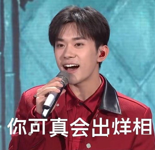 饭制易烊千玺春晚表情包一起开心过大年
