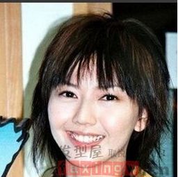 齐刘海短发中年图片