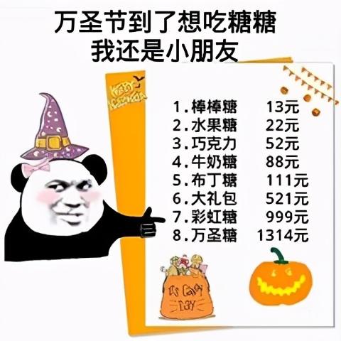 万圣节表情包万圣节,我不知道扮什么,就扮你的男女朋友吧