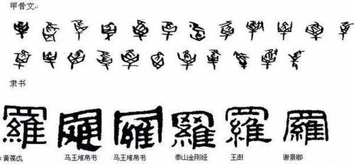 罗字的甲骨文怎么写,急